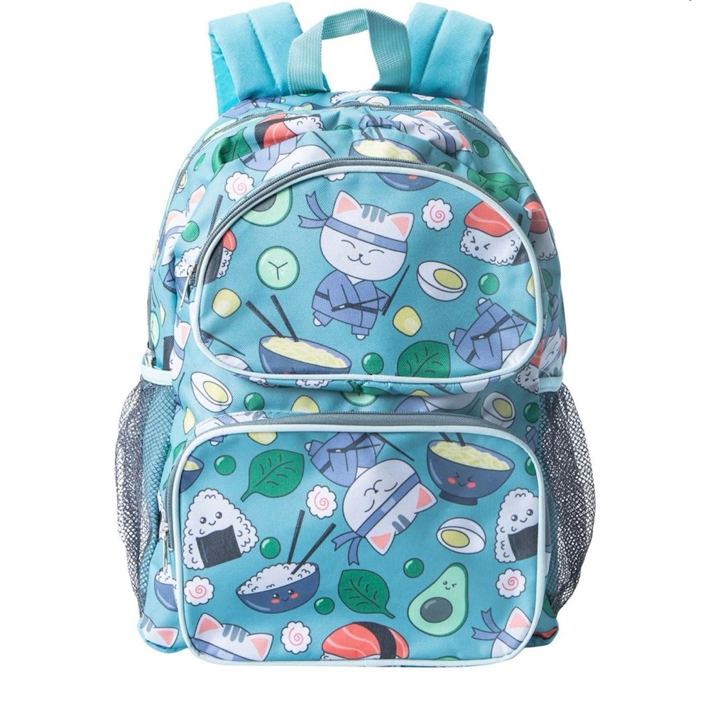 Two School Bags Playful Pink and Blue Kids Backpack Set FB